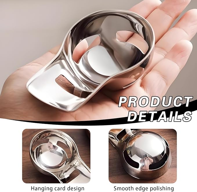 316L Stainless Steel Egg White Separator & Semi-Automatic Whisk Set - Hands-Free Clip Design, Corrosion-Resistant Kitchen Tools for Baking, Durable Egg Yolk Separator with Bowl Rest