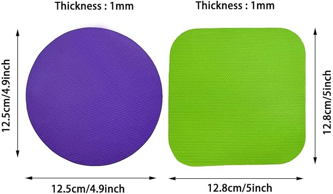 8 Pack Jar Opener Gripper, Rubber Jar Opener Gripper Pad for Seniors with Arthritis, Jar Lid Opener, Bottle Cap Opener for Weak Hands (Blue,Green,Grey,Purple)