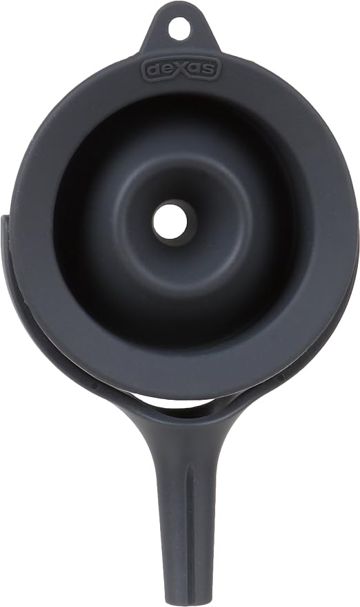 Dexas POP Small Collapsible Silicone Funnel, 2.5 inch Diameter, Gray