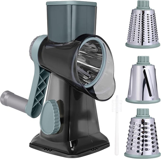 Cheese Grater Box Grater (Rotary Clear Black)