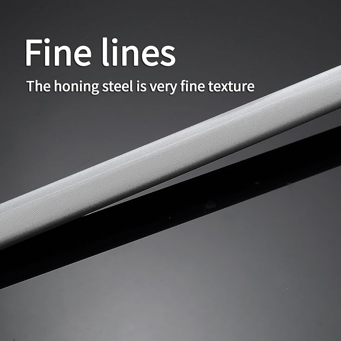 Honing Steel Professional Knife Sharpeners,12 inch Sharpening Steel Honing Rod,High Carbon Sharpening Rod, Fine Lines, High hardness, Wear Resistant, knife sharpening