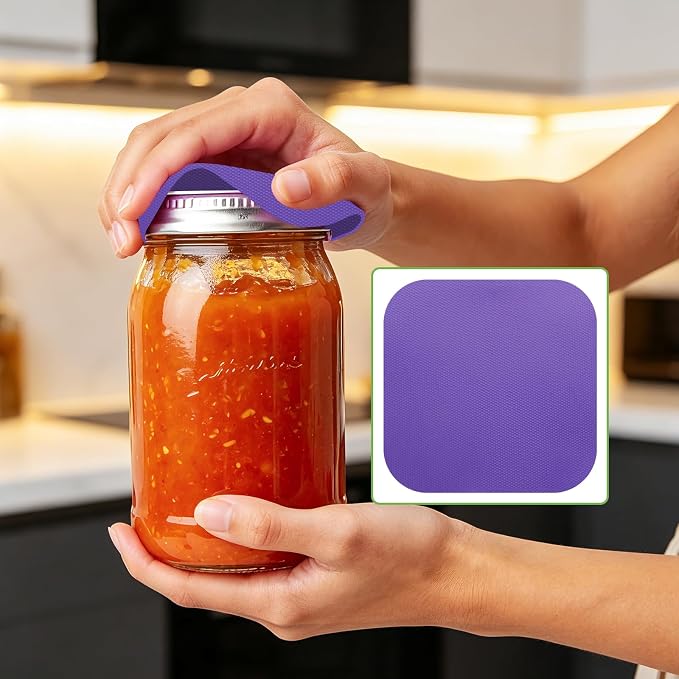6 Pcs Jar Opener,Bottle Opener,Rubber Jar Openers for Seniors with Arthritis Weak Hands, Anti-Slip Gripper Pads for Bottles Cans Lids, Dual-Shape Kitchen Gadgets with Heat Insulation(6 Colors)