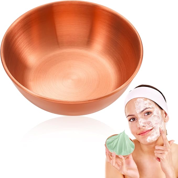 Teenyyou DIY Face Mask Mixing Bowl Stainless Steel Esthetician Facial Mask Bowl Facial Small Mixing Esthetician Supplies for Lady Women Skincare Home Salon Cosmetic Beauty(3.23 Inch,Rose Gold,1 Pcs)
