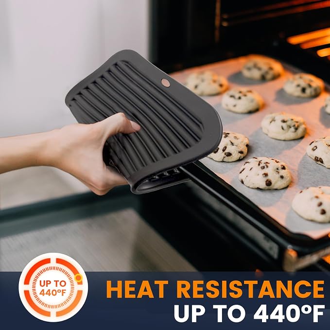 Silicone Trivet Mats 2 Heat Resistant Pot Holders Multipurpose Non-Slip Hot Pads for Kitchen Potholders, Drying mat, Jar Opener, Spoon Holder, Coaster(Dim Grey)