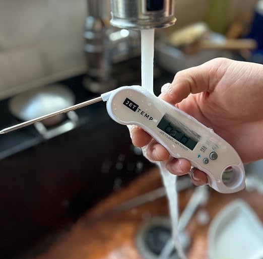 F1 Digital Meat Thermometer - Fast, Accurate, Waterproof - Great for Cooking, Grilling, Baking, Frying