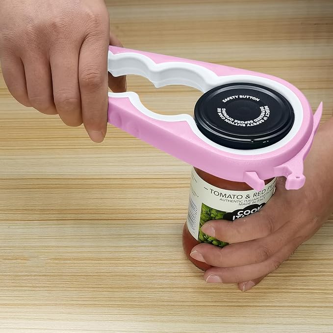 Otstar Jar Opener & Bottle Opener for Seniors with Arthritis, Weak Hands | Adjustable Lid Opener Effortlessly Opens Jars, Bottles & Pop-Top Cans, Great for Senior Parents, Grandparents, or Loved Ones