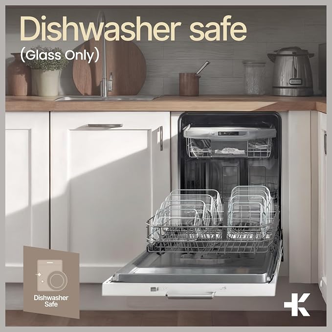 Bakken Borosilicate Glass Food Storage Containers with Lids 24 Pieces, BPA-Free Stackable Lunch & Leftover Containers, Microwave, Freezer & Dishwasher Safe, 100% Airtight Leak-Proof, Blue