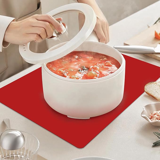 Silicone Placemats, Food-Grade Non-Slip Waterproof, Dining, Countertop Protector, Kitchen Counter Mat, Heat Resistant, Baking mat Dishwasher Safe