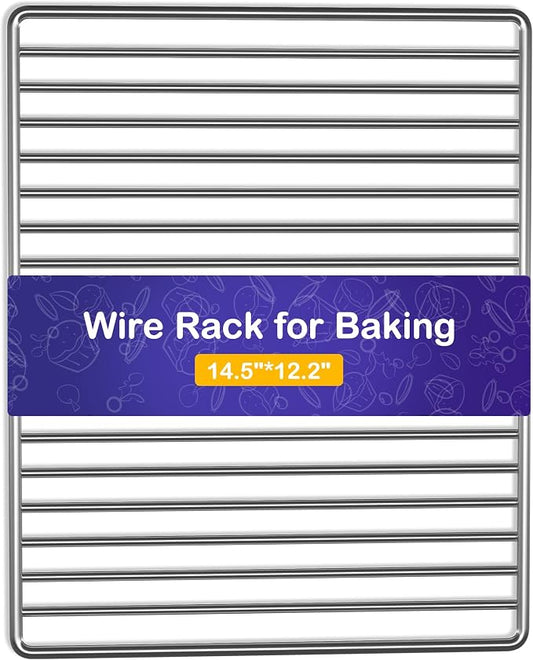 Wire Oven Rack Compatible for Cuisinart TOA-95 Convection AirFryer Toaster Oven, TOBEFORT Stainless Steel Wire Rack, Replacement Oven-Safe Warming Rack, Cooling Rack for Cooking and Baking