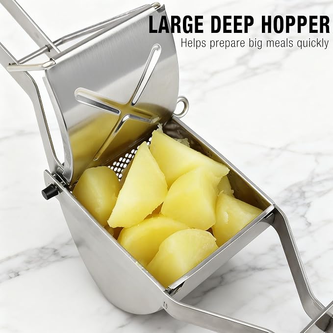 Potato Ricer, METLUCK Large 22oz Potato Ricer Potato Masher Stainless Steel Heavy Duty for Smooth and Fluffy Mashed Potatoes