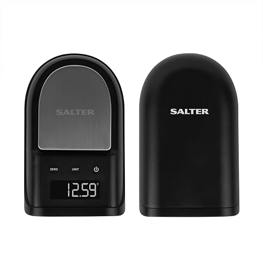 Salter Digital Precision Kitchen Scale - Accurate Weighing In 0.01g Increments, 300g Max Capacity, Stainless Steel Platform, Detachable Tray, Weigh Small Items, Yeast, Spices, Coffee, Jewellery, Coins