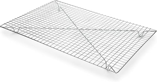 Fox Run Rectangular Cooling Rack, Iron/Chrome, 18-Inch x 12.5-Inch, Metallic