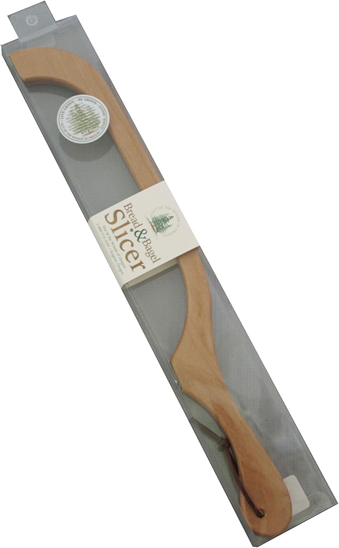 Out of the Woods of Oregon Made in the USA Bread and Bagel Slicer Bow Saw Bread Knife for Home Made Bread, Sourdough, Bagels and more - Maple - Right Handed