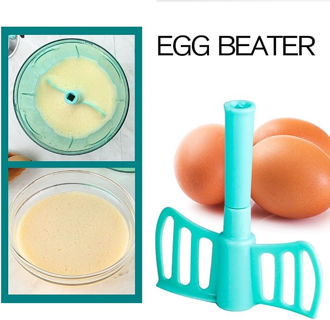 Ourokhome Manual Food Processor Vegetable Chopper, Portable Hand Pull String Garlic Mincer Onion Cutter for Veggies, Ginger, Fruits, Nuts, Herbs, etc., 900ml, Blue