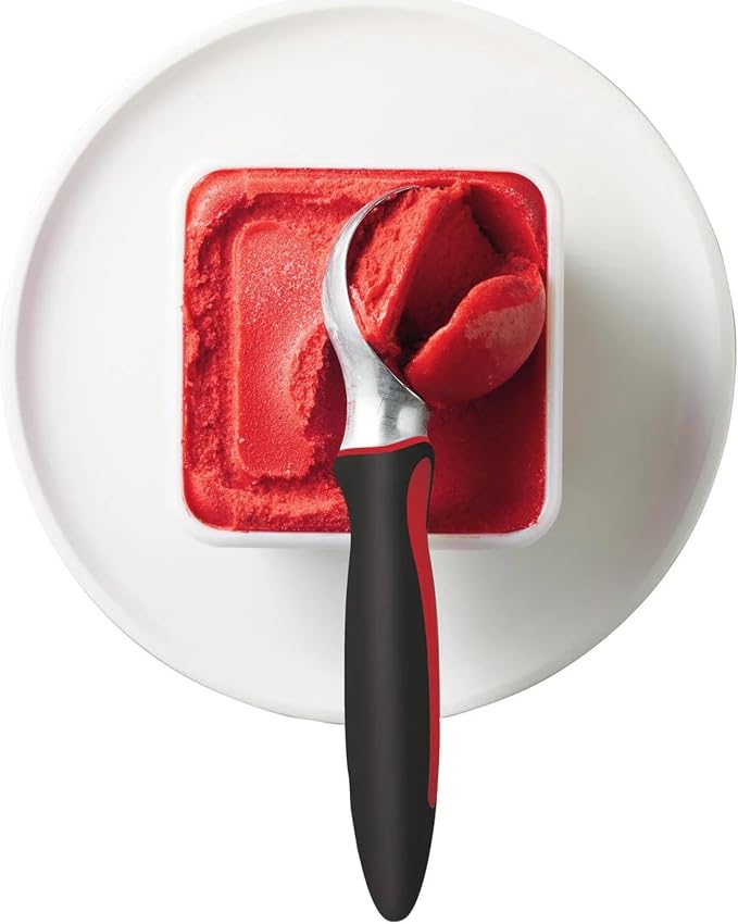 Tupperware Ice Cream Scoop Black with Red Handle