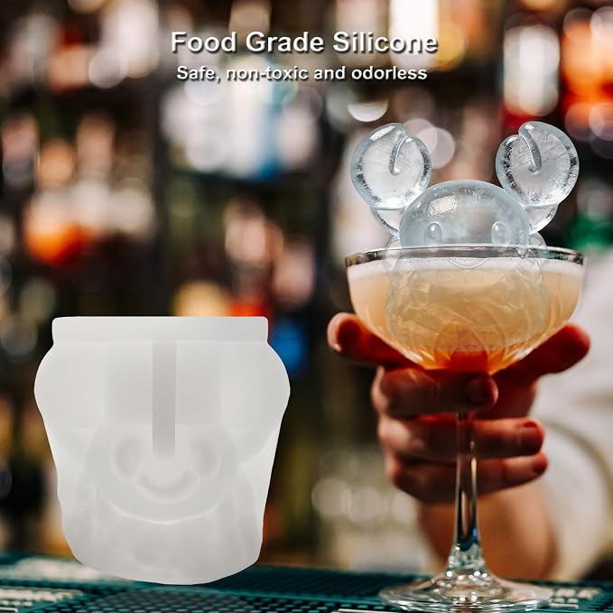 3D Crab Ice Cube Silicone Molds Tray for Whiskey, Cocktail, Drink, Bar; Rich Details. Fun Animal Mold for DIY Craft Taba Squishy Chocolate Soap Candle Resin Gift for Women Girls Boys; 2 Pack