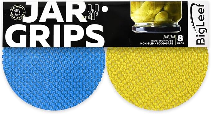 Jar Opener Gripper Pad, Jar Grippers For Opening Jars For Opening Bottles, Cans Lids, 8 Multi Purpose Manual Silicone Grip Pads, 5.5" Round By Bigleef