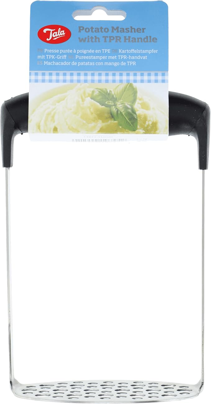 Tala Stainless Steel Potato Masher with Grip Handle