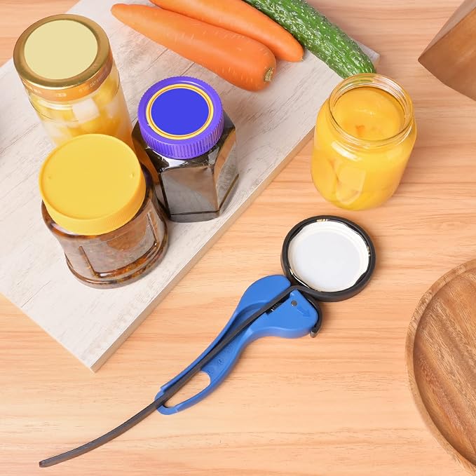 Double-Handle Jar Opener Seniors, Lg Jars, Arthritis, Patent, Self-Lock