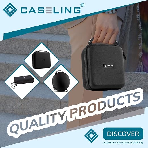 Caseling Hard Case for ThermoPro TP17 Dual Probe Meat Thermometer - Protective Storage Box for BBQ Smoker Accessories & Clip Holders (Case Only)