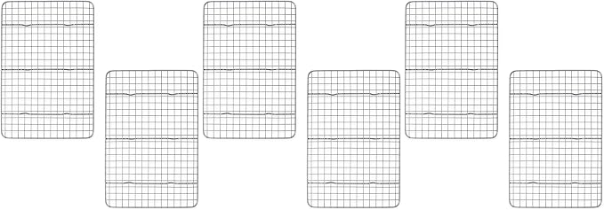 USA Pan Nonstick Quarter Sheet Cooling Racks, Set of 2 (Pack of 3)