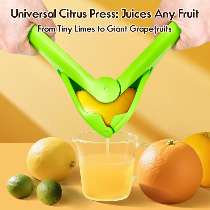 Manual Lemon Squeezer, Hand Lemon Squeezer, Durability and longevity, Easy to Use & Dishwasher Safe, Lemon Juicer, Citrus Juicer, Lemon Juicer Squeezer to Squeeze Lemons, Green, HomeyVenture
