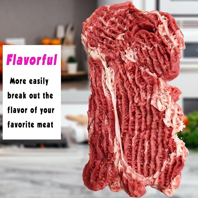 【PLUS】Meat Tenderizer for All KitchenAid Household Stand Mixers- Mixers Accesssories Attachment with Stainless Steel Gears, White【Improved Extended New Version】