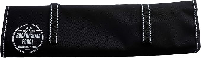 Rockingham Forge Essentials Professional Chef’s Knife Set – Contains 9 Kitchen Knives and 1 Knife Case,Black,CS-8007/10
