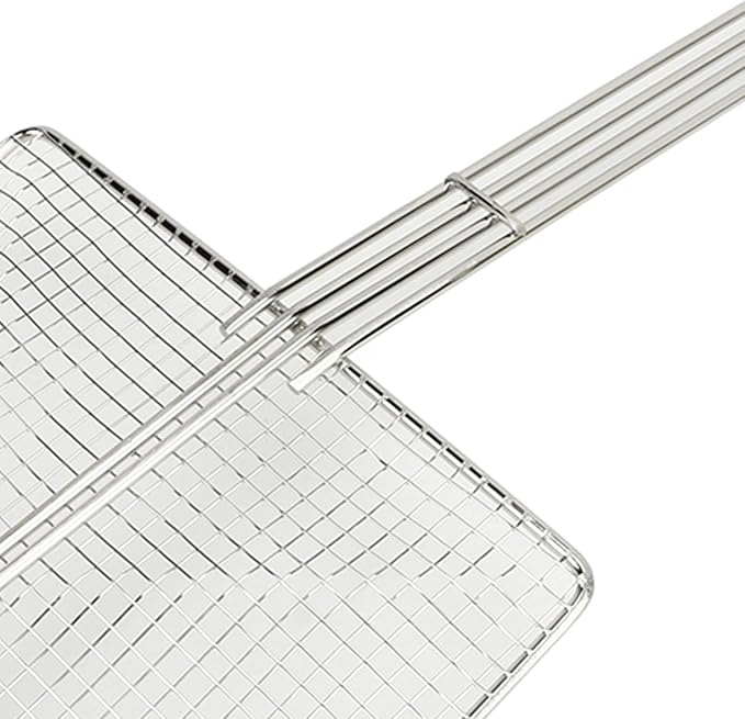 Stainless Steel Strainer Skimmer Ladle with Mesh Strainer Shape for Cooking and Frying Kitchen Gadget Pasta Spoon (1#)