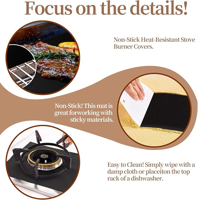 METAONLY Grill Mats For Outdoor Grill, Bbq Grill Cooking Mat, Bbq Grilling Mat, Non Stick Grill Sheets 15.74" x 23.62"，6 Pack