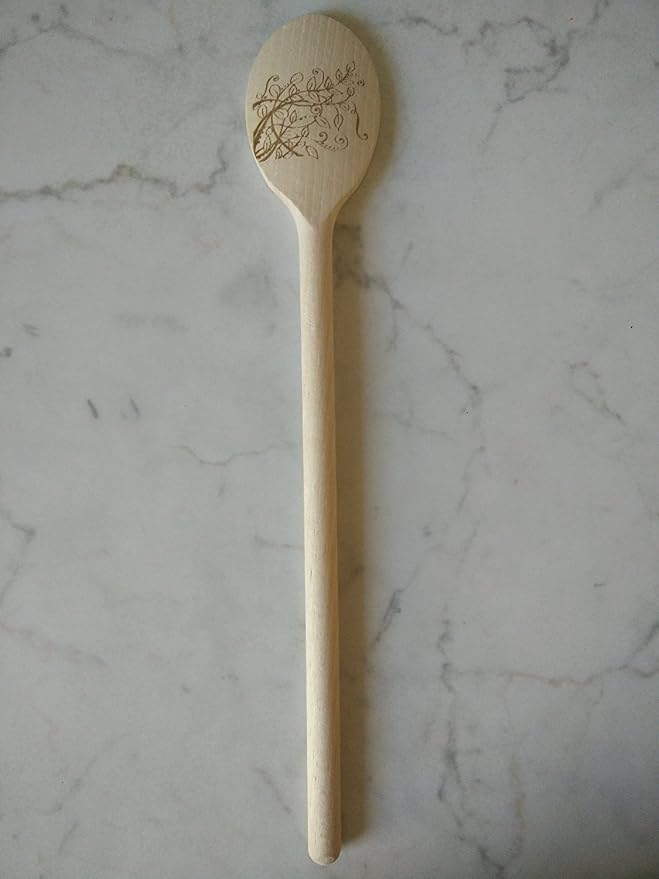 12 Inch Wooden Spoons for Cooking - Set of 3 Premium Wood Utensil Set - Durable Wooden Spoons for Culinary Needs - Ideal Kitchen Essentials