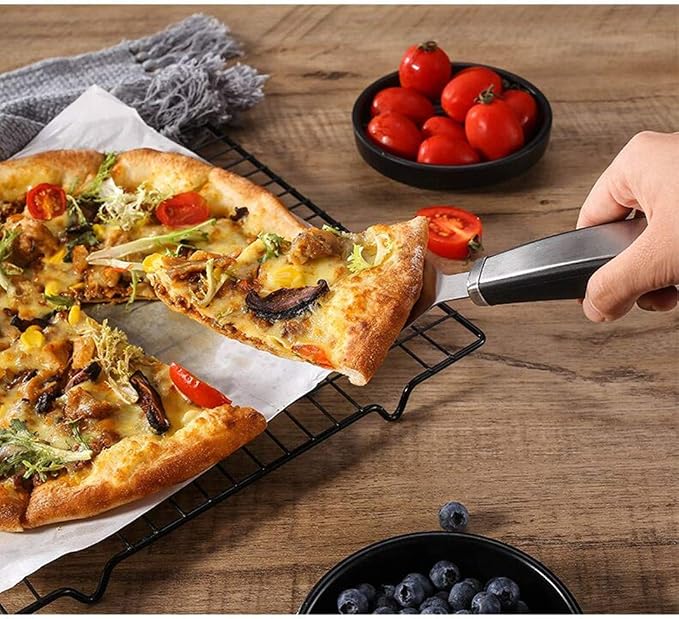 Pizza Cutter, Pizza Cutter Wheel, Pizza Server Set Super Sharp Pizza Slicer with Non Slip Rubber Handle & Protective Cover, Quality Stainless Steel Pizza Cutter.