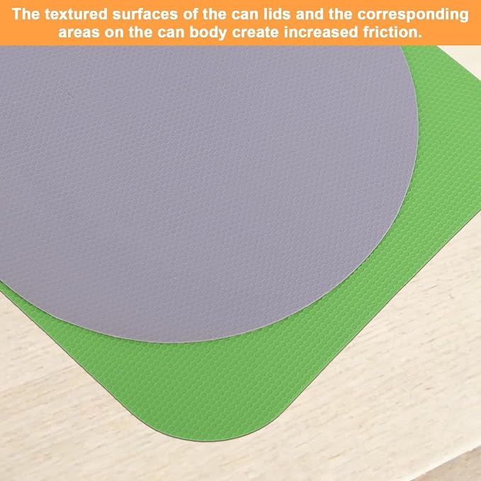 LUTER 4pcs Jar Opener Gripper Pad for Seniors with Weak Hands, Rubber | Multi-function Silicone Bottle Opener Lid Cap Rubber Gripper Pads Kitchen Coasters Gadgets, Green, Gray