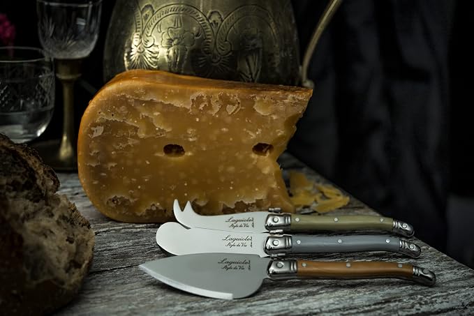 Laguiole Style de Vie Cheese knives Premium Line, set of 3, treasure