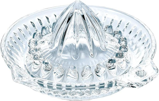 Toyo Sasaki Glass P-SGK-101-N Juicer/Squeezer, Clear, 5.5 x 5.6 x 2.8 inches (13.9 x 14.3 x 7 cm), Round, Lemon Squeezer, Dishwasher Safe, Made in Japan