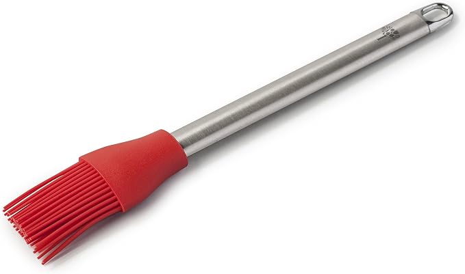 Zeal Pastry Basting Brush with Stainless Steel Handle, Silicone, Red, 26 x 4 x 26 cm