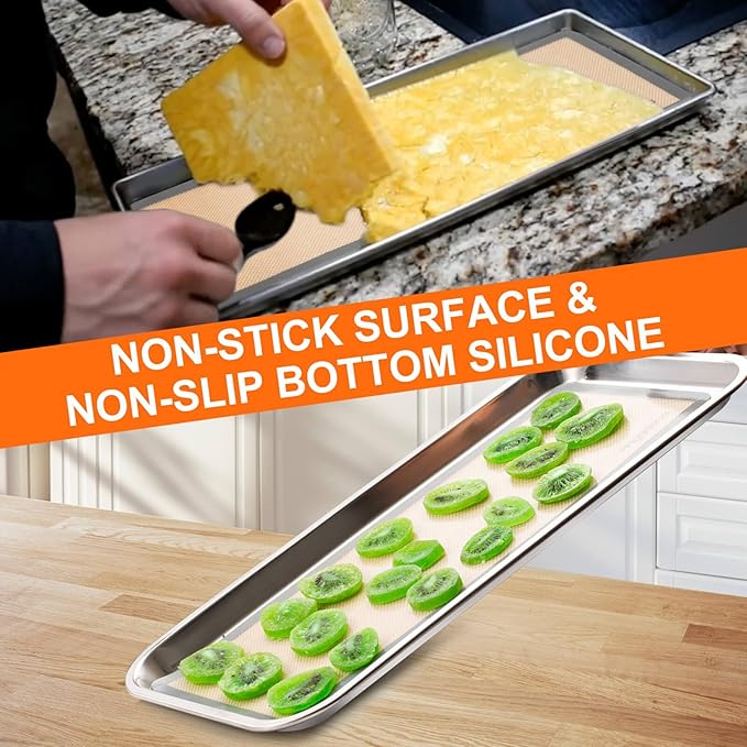 5 pcs Silicone Baking Mats For Harvest Right Freeze Dryer Medium Size Trays (Gray, M - Medium)