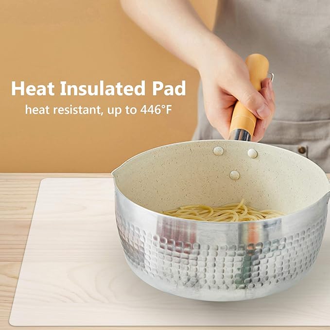 Silicone Mats for Kitchen Counter, Large Silicone Countertop Protector 25" by 17", Nonskid Heat Resistant Desk Saver Pad, Multipurpose Mat, Placemat, White