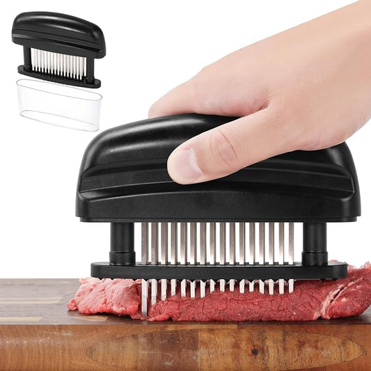 Badelite Meat Tenderizer with 48 Stainless Steel Ultra Sharp Needles | Heavy Duty Cooking Machine, For Tenderizing Beef, Turkey, Chicken, Steak, Veal, Pork, Fish