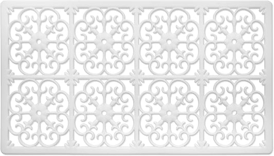 GASARÉ, Extra Large, Thick, Silicone Trivet for Hot Dishes, Pots, and Pans, Heat Resistant Mat for Countertop, Hot Pad for Kitchen, Easy to Clean, 21 x 12 x 3/8 Inches, White