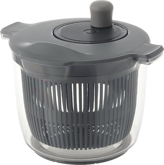 Squirrel Salad Spinner Vegetable Colander Dark Gray 2.3L Liberalista Made in Japan
