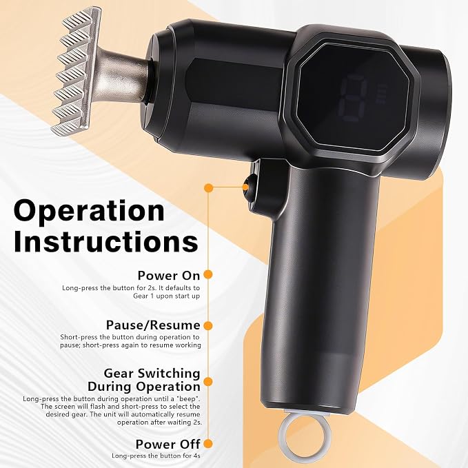 Electric Meat Tenderizer Tool, Meat Mallet with 5 Adjustable Levels, Stainless Steel Detachable Head, 3000mAh Battery for Beef Steak Pork Chicken Chops Kitchen Utensils, Head Dishwasher Safe