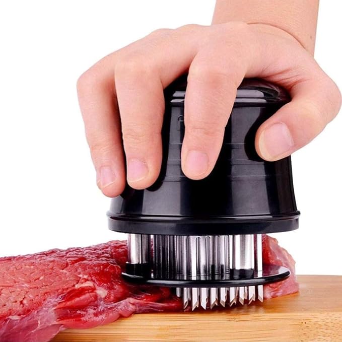 Professional Needle Meat Tenderizer - 56 Stainless Steel Blades Meat Tenderizers, Kitchen Gadget Tool for Cooking Tender Beef, Steak, Chicken, Tenderizing Steak, Pork, BBQ and Fish