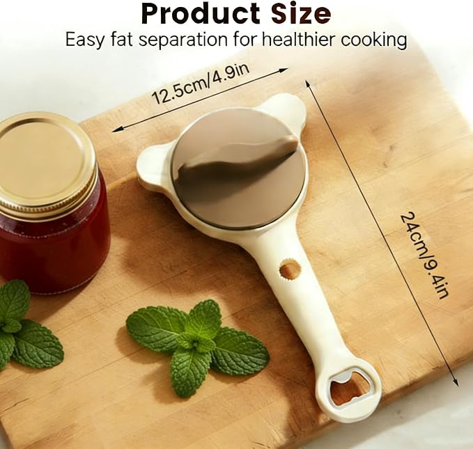 2PCS 4-in-1 Jar Opener for Weak Hands, Adjustable Lid & Bottle Opener | Ergonomic non-slip grip for arthritis hands, opens jars bottles cans, adjustable multi-size lid remover, durable kitchen tool