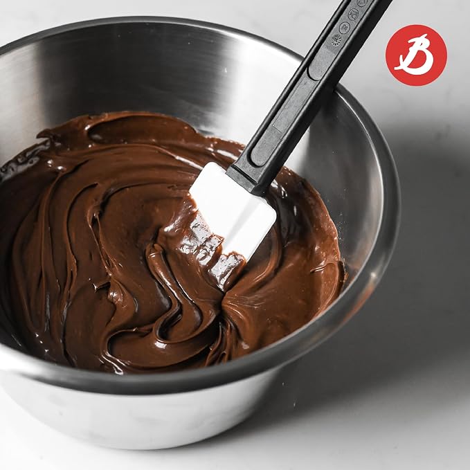 de Buyer Stainless Steel Mixing Bowl with Flat Bottom - 9.5”, 3.7 qt - Mix, Stir, Whip, Mash, Whisk & Combine - Dishwasher Safe - Made in France