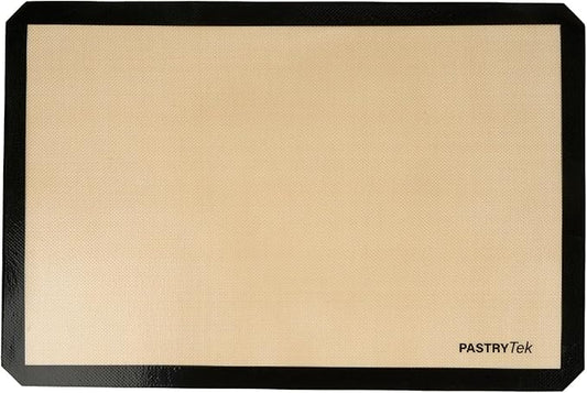 Restaurantware Non-Stick Baking Mat - 1 Full-Size 15.7 x 23.6 Inch Silicone Heat-Resistant Oven-Safe Mat - Reusable Rectangular Black Mat for Bakery and Catering