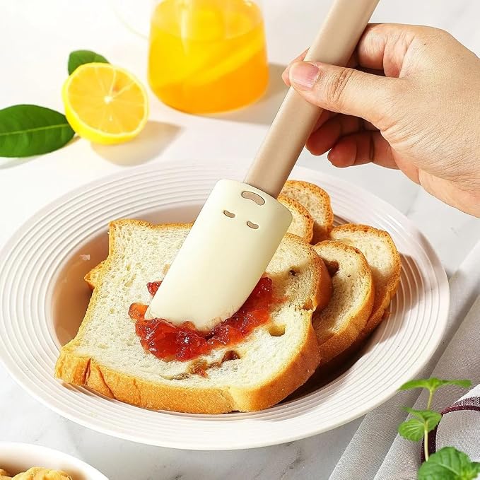 Silicone Pastry Brush and Spatula Set, | BPA Free, Heat Resistant, Non Stick, For Baking, BBQ, Grilling