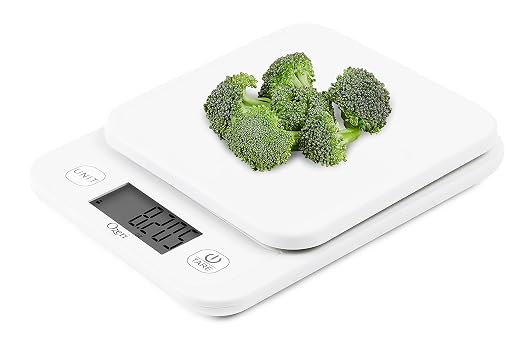 Ozeri® Garden and Kitchen Scale II with 420 Variable Graduation Technology® | Measures most delicate garden herbs and greens at 0.1 g for ingredients under 420 grams and 0.5 g for items over 420 grams