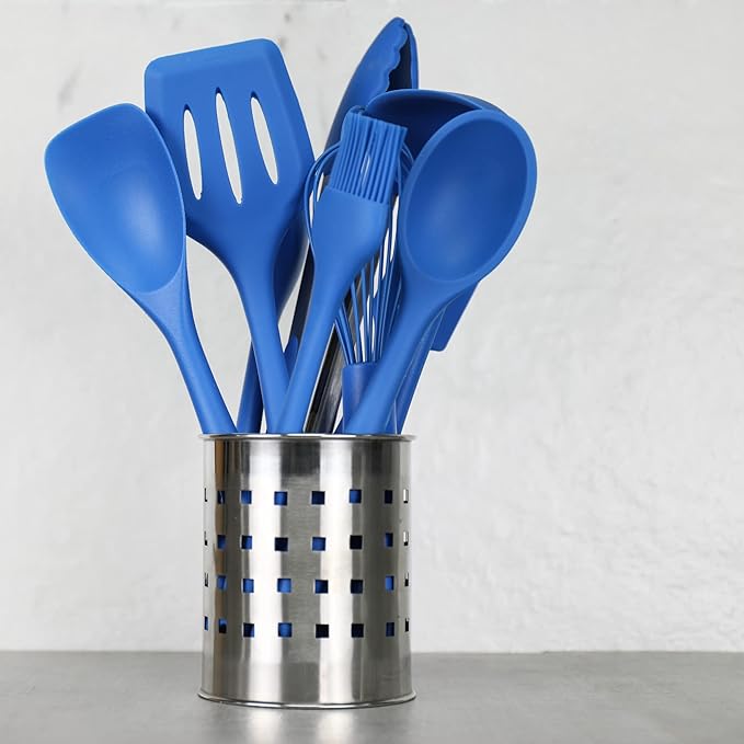 Chef Craft Premium Silicone Spaghetti/Pasta Fork, 11.5 inch, Blue (Pack of 2)