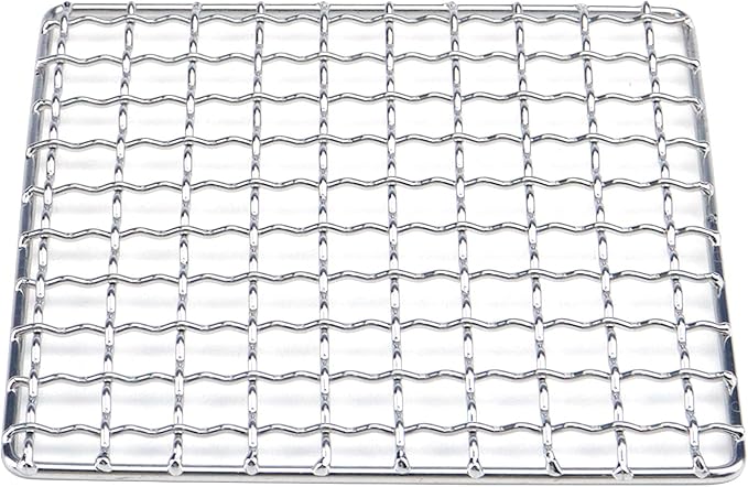 Cooling Rack Stainless Steel Wire Rack Barbecue Baking Net, Square | Metal Carbon Grill Square Cooling Rack 130×130mm/5.12×5.12in, Square